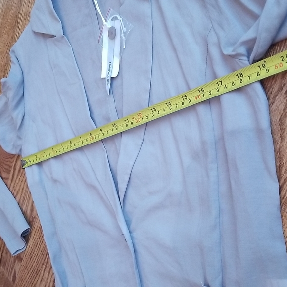(2) NWT Mariona Gen Viscose Blend Lightweight Thin Slightly Sheer Blazer - Picture 8 of 10